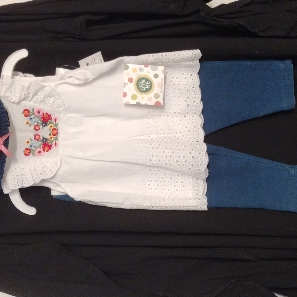 NWT Little Me girls 3-piece Outfit